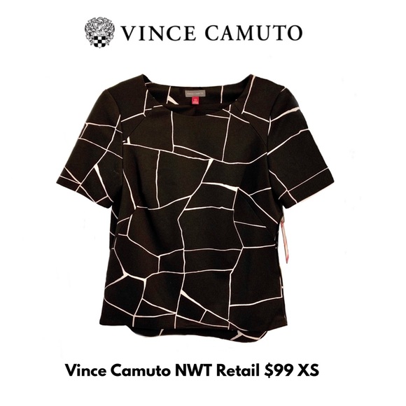 S O L D Vince Camuto Blouse NWT XS fully lined side zipper - Picture 4 of 8